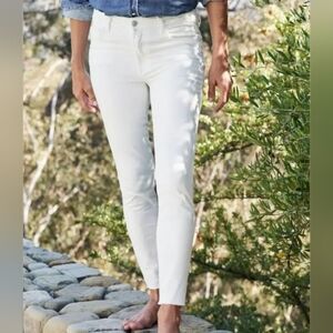 Pre-owned Frank & Eileen Sligo Skinny Jean Vintage White Denim Size 27